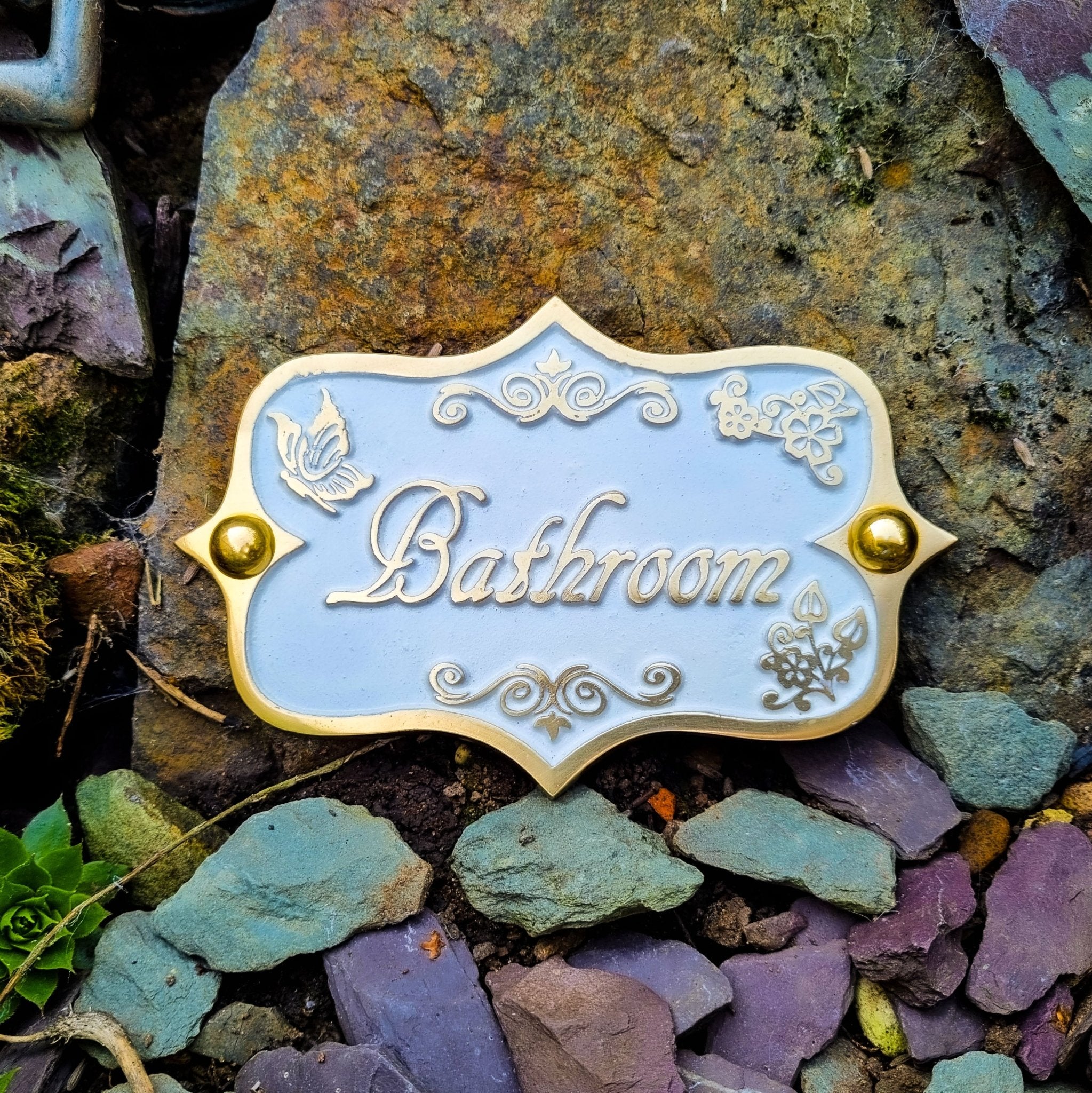 Vintage 'Bathroom' Sign - The Metal Foundry